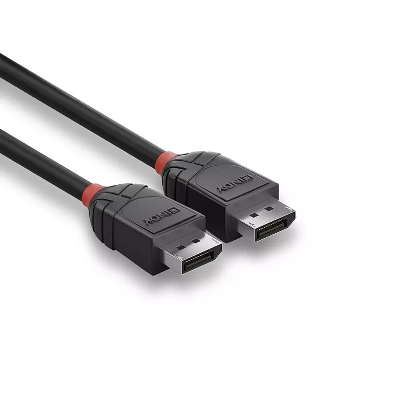 Lindy 0.5m DisplayPort 1.2 kaabel, Must Line