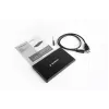 GEMBIRD EE2-U3S-3 kõvakettakorpus, 2,5-tolline SATA, 1 pesa, Micro-USB B, USB 3.2 Gen 1, kuni 2 TB, must