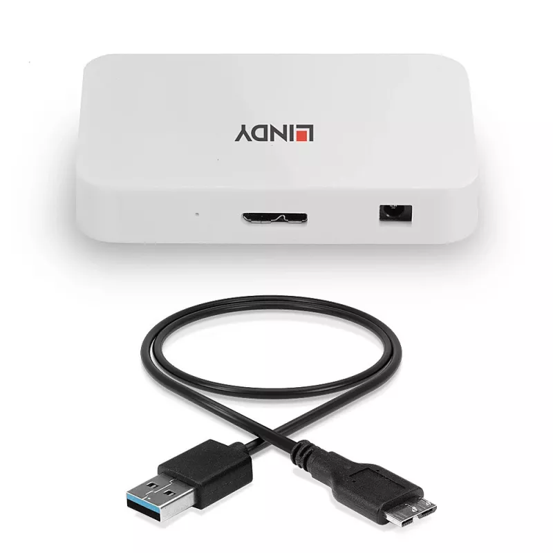 USB-jaotur Lindy USB 3.0 Hub Basic 4 Port