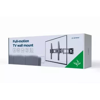 TV seinahoidik Gembird WM-55ST-03 32–55-tollistele ekraanidele, VESA kuni 400x400, kalle -18°/5°, pööre ±90°, max koormus 35 kg, must