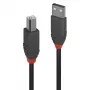 Lindy 10m USB 2.0 tüüp A-B kaabel, Anthra Line