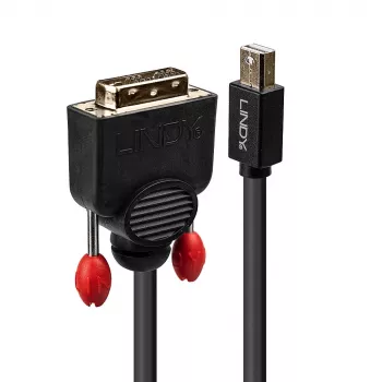 Lindy 3m Mini DisplayPort DVI-kaablile, must