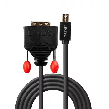 Lindy 3m Mini DisplayPort DVI-kaablile, must