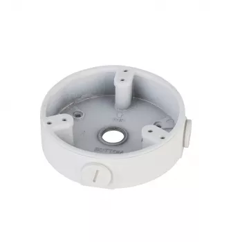 Ühenduskarp DAHUA PFA137 turvakaameratele, valge, 1/2-tolline keere, Ø122 mm, h34,2 mm, max koormus 1 kg