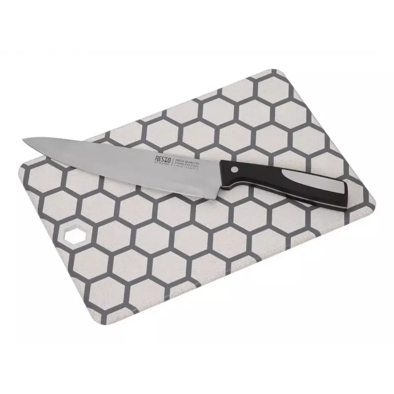 Lõikelaud Resto Kitchenware 95403 Ristkülikukujuline Plastik Hall Valge