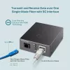 TP-Link 10/100 Mbps RJ45 kuni 100 Mbps ühemoodiline SC WDM kahesuunaline kiudmuundur