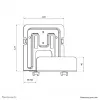 Neomounts AWL-450BL meediapleieri hoidik - universaalne, Seinale, 5 kg, 47 - 76 mm, Must, Teras, 128 mm