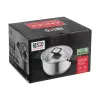 Resto Kitchenware Anser 2,5 l ümmargune pott, must, roostevaba teras