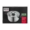 Resto Kitchenware Anser 2,5 l ümmargune pott, must, roostevaba teras