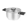 Resto Kitchenware Anser 2,5 l ümmargune pott, must, roostevaba teras