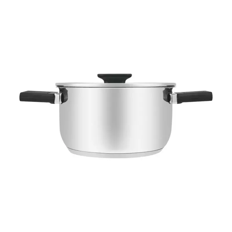 Resto Kitchenware Anser 2,5 l ümmargune pott, must, roostevaba teras