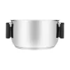 Resto Kitchenware Anser 2,5 l ümmargune pott, must, roostevaba teras