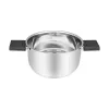 Resto Kitchenware Anser 2,5 l ümmargune pott, must, roostevaba teras