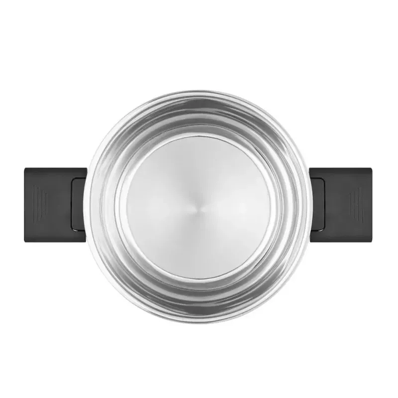 Resto Kitchenware Anser 2,5 l ümmargune pott, must, roostevaba teras