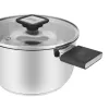 Resto Kitchenware Anser 2,5 l ümmargune pott, must, roostevaba teras