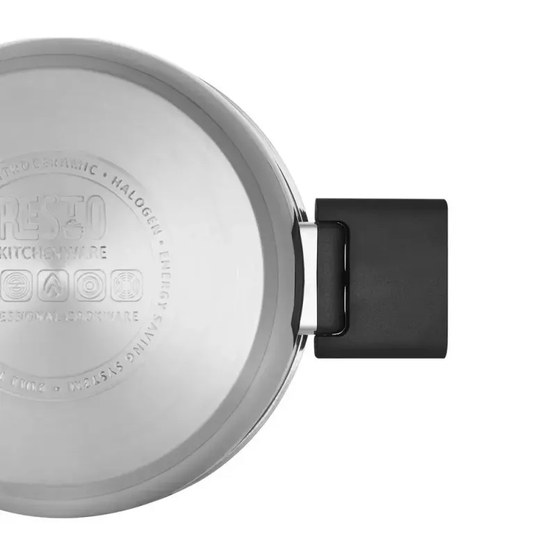Resto Kitchenware Anser 2,5 l ümmargune pott, must, roostevaba teras