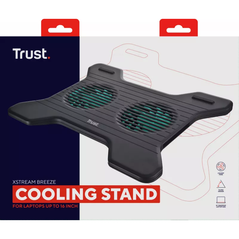 Trust Breeze sülearvuti jahutusalus 40,6 cm (16 tolli)