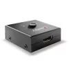 Lindy 2 pordiga HDMI 18G kahesuunaline lüliti, HDMI, metall, must, 60 Hz, 18 Gbit/s, 3840 x 2160 pikslit