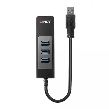 USB-jaotur ja Gigabit Etherneti muundur Lindy 43176
