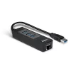 USB-jaotur ja Gigabit Etherneti muundur Lindy 43176