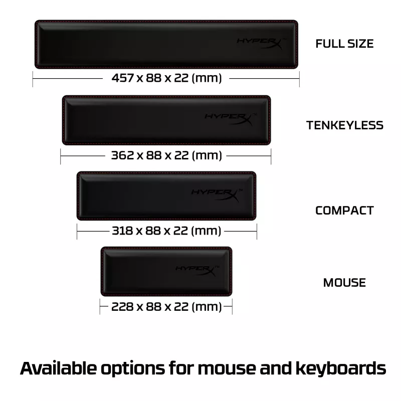 HyperX Wrist Rest - klaviatuur - Tenkeyless
