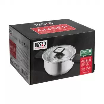 Resto Kitchenware Anser 3.2 L ümmargune must roostevaba teras