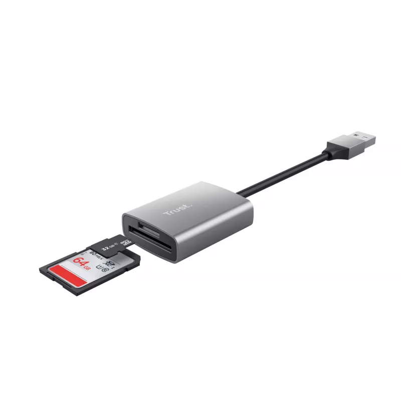 Trust Dalyx kaardilugeja USB 3.2 Gen 1 (3.1 Gen 1) Alumiinium