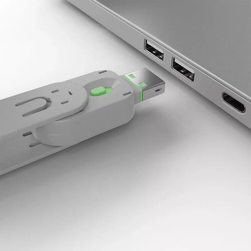 Pordiblokeerija Lindy USB-pordiblokeerija, 4 tk pakendis, värvikood: roheline