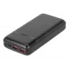 Portable Power Bank Rivacase VA2102 Lithium Polymer 20000 mAh, Quick Charge 3.0, 2×USB-A + 1×USB-C, 22.5 W, Must