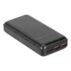 Portable Power Bank Rivacase VA2102 Lithium Polymer 20000 mAh, Quick Charge 3.0, 2×USB-A + 1×USB-C, 22.5 W, Must