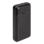 Portable Power Bank Rivacase VA2102 Lithium Polymer 20000 mAh, Quick Charge 3.0, 2×USB-A + 1×USB-C, 22.5 W, Must