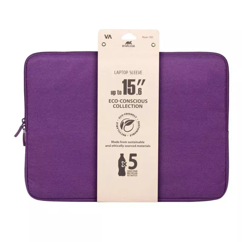 Sleeve case Rivacase Suzuka 7705 39.6 cm 15.6 inch Violet