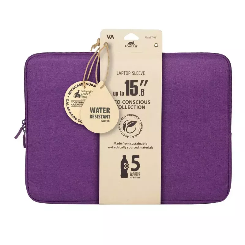 Sleeve case Rivacase Suzuka 7705 39.6 cm 15.6 inch Violet