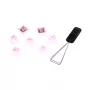 HyperX Full key Set Keycaps - PBT (roosa), klaviatuurikate, termoplastne polüester (PBT), 145 mm, 129 mm, 246 g, roosa
