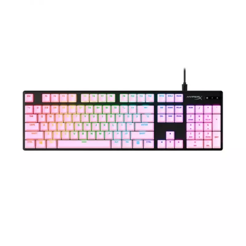 HyperX Full key Set Keycaps - PBT (roosa), klaviatuurikate, termoplastne polüester (PBT), 145 mm, 129 mm, 246 g, roosa
