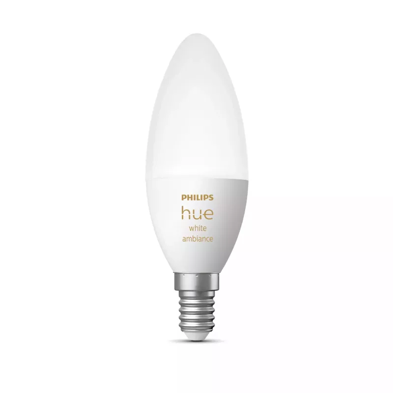 Smart bulb Philips Hue Valge ambience Candle E14, 5.2 W, Bluetooth/Zigbee, E14 fitting