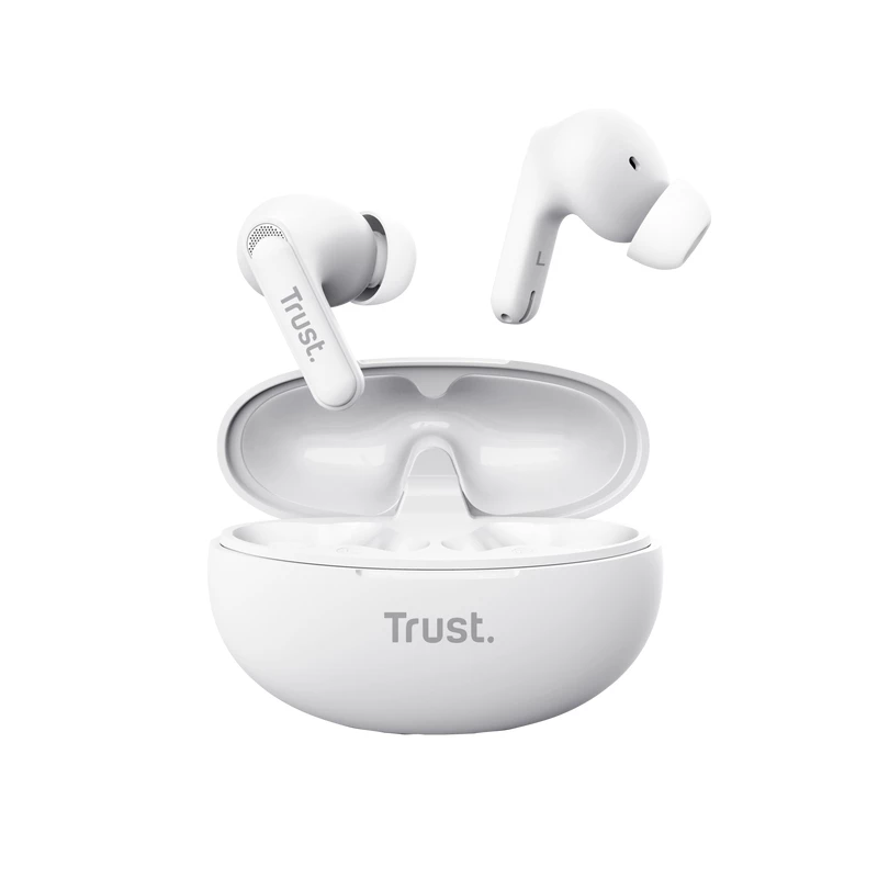 Trust Yavi Peakomplekt True Wireless Stereo (TWS) Kõrvasisesed Kõned/Muusika USB USB-C Bluetooth Valge