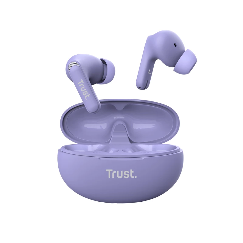Trust Yavi Peakomplekt Tõeline Juhtmevaba Stereo (TWS) Kõrvasisesed Kõned/Muusika USB USB-C Bluetooth Lilla