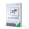 Seinale paigaldatav telerikinnitus Gembird WM-80ST-02 — fikseeritud/kallutatav, 37 tolli – 80 tolli, VESA kuni 600x400, 60 kg, must