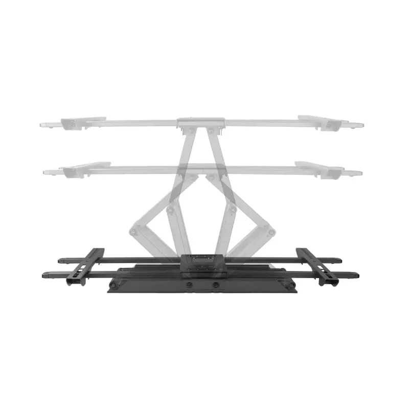 Seinale paigaldatav telerikinnitus Gembird WM-80ST-02 — fikseeritud/kallutatav, 37 tolli – 80 tolli, VESA kuni 600x400, 60 kg, must