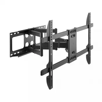 Seinale paigaldatav telerikinnitus Gembird WM-80ST-02 — fikseeritud/kallutatav, 37 tolli – 80 tolli, VESA kuni 600x400, 60 kg, must