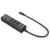 USB-jaotur Lindy USB 3.2 Type C Hub ja Gigabit Etherneti muundur