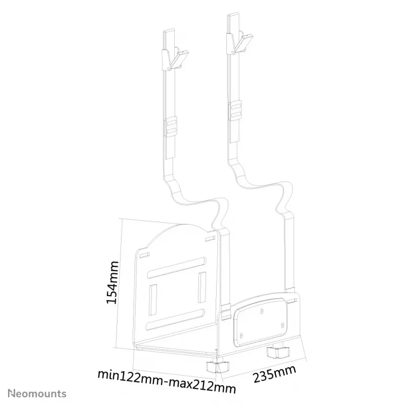Neomounts CPU-W100Must CPU hoidik - max 10 kg - universaalne