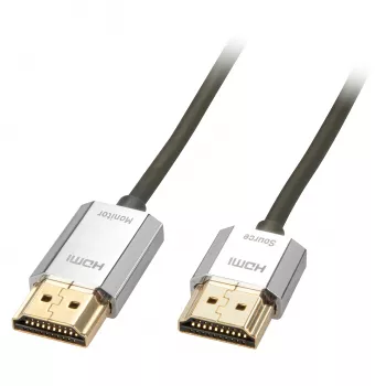 Lindy 3m CROMO õhuke High Speed HDMI kaabel with Ethernet, 3 m, HDMI Type A (Standard), HDMI Type A (Standard), 3D, 10.2 Gbit/s, hall
