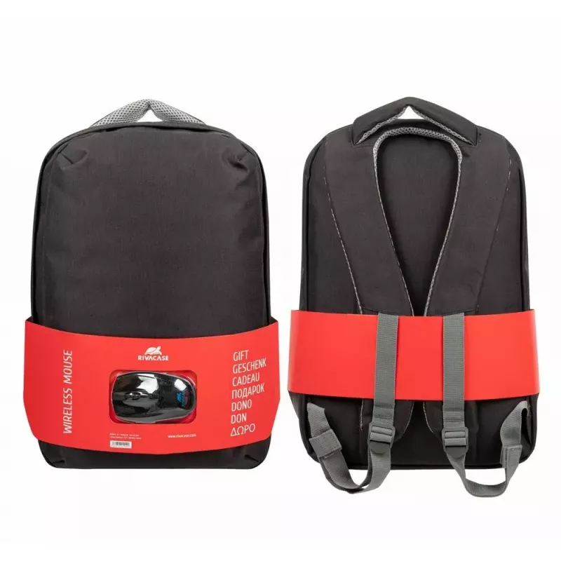 Backpack Rivacase 7563BKhiir 39.6 cm 15.6 inch Must