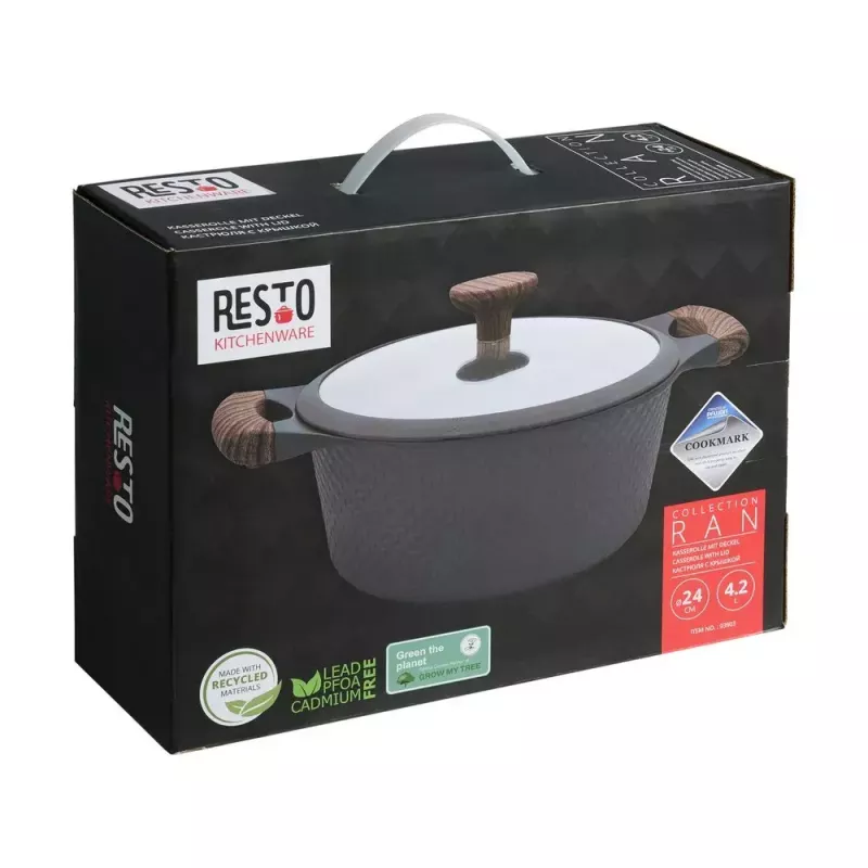 Resto Kitchenware Ran 4,2 l ümmargune pott, beež, puit
