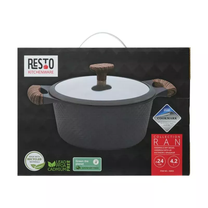 Resto Kitchenware Ran 4,2 l ümmargune pott, beež, puit