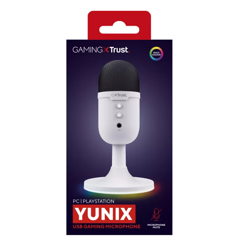 Trust GXT 234P Yunix Valge lauamikrofon
