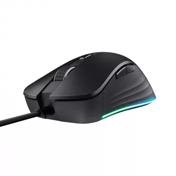 Trust GXT924 YBAR+ mängurihiir, paremakäeline, USB Type-A, optiline, 25600 DPI, must
