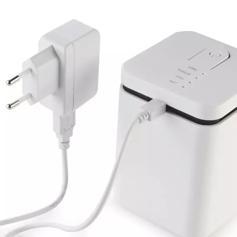 Aurustav aroomidifuusor Stylies ELARAhall kuni 25 m² — vahelduvvool / aku / USB, 2 h taimer, 1,3 W, 74×74×100 mm, hall